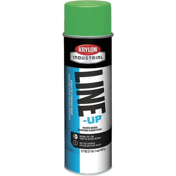 Krylon - 20 fl oz Green Field Marking Paint - 602' Coverage at 2" Wide, Water-Based Formula - All Tool & Supply