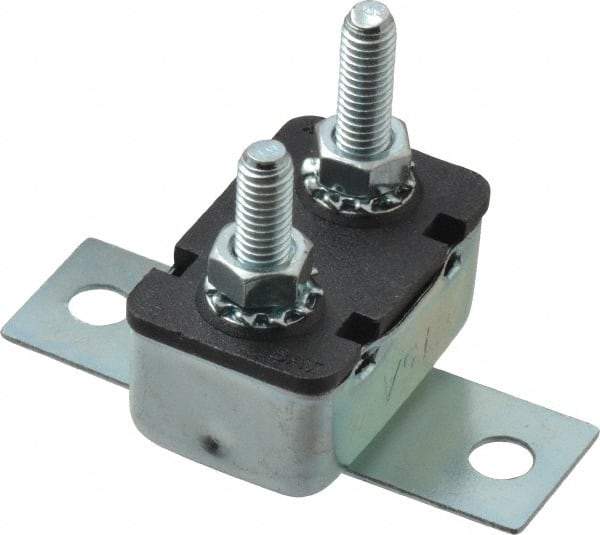 Value Collection - 15 Amp Automotive Heavy Duty Stud Terminal Circuit Breaker - Crosswise Bracket Mount, 1.259" Long x 0.838" Wide 0.652" High - All Tool & Supply