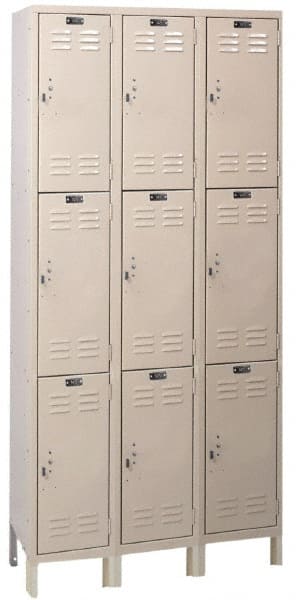 Hallowell - 9 Door, 3 Tier, ValueMax Wardrobe Lockers - All Tool & Supply