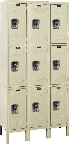 Hallowell - 9 Door, 3 Tier, Ready-Built Wardrobe & Box Lockers - All Tool & Supply