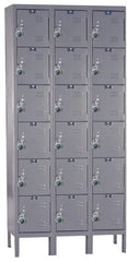 Hallowell - 18 Door, 6 Tier, Ready-Built Wardrobe & Box Lockers - All Tool & Supply