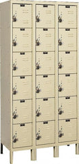 Hallowell - 18 Door, 6 Tier, Ready-Built Wardrobe & Box Lockers - All Tool & Supply