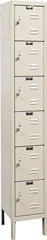 Hallowell - 6 Door, 6 Tier, Galvanite Corrosion Resistant Wardrobe & Box Lockers - All Tool & Supply