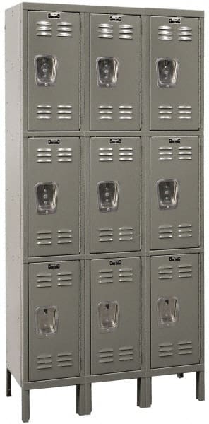 Hallowell - 9 Door, 3 Tier, Premium Wardrobe Lockers - All Tool & Supply