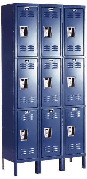 Hallowell - 9 Door, 3 Tier, Premium Wardrobe Lockers - All Tool & Supply