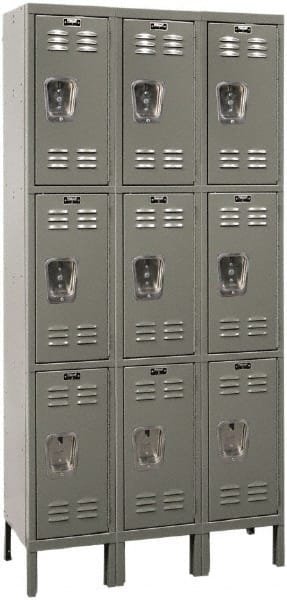 Hallowell - 9 Door, 3 Tier, Premium Wardrobe Lockers - All Tool & Supply