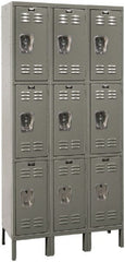 Hallowell - 9 Door, 3 Tier, Premium Wardrobe Lockers - All Tool & Supply