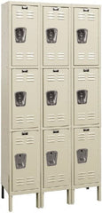 Hallowell - 9 Door, 3 Tier, Premium Wardrobe Lockers - All Tool & Supply