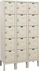 Hallowell - 15 Door, 5 Tier, Premium Box Lockers - All Tool & Supply