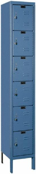 Hallowell - 6 Door, 6 Tier, Premium Box Lockers - All Tool & Supply