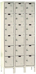 Hallowell - 18 Door, 6 Tier, Premium Box Lockers - All Tool & Supply