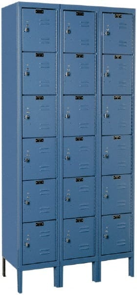 Hallowell - 18 Door, 6 Tier, Premium Box Lockers - All Tool & Supply