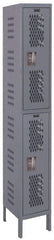 Hallowell - 1 Door, 1 Tier, Heavy-Duty Ventilated Wardrobe & Box Lockers - All Tool & Supply