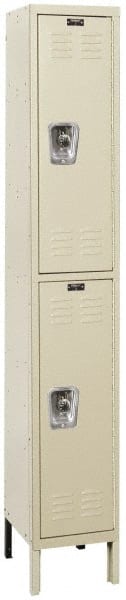 Hallowell - 2 Door, 2 Tier, Ready-Built Wardrobe & Box Lockers - All Tool & Supply