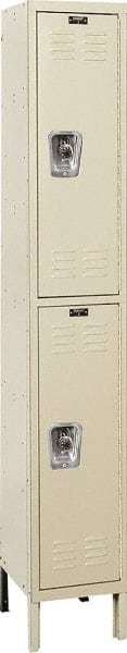 Hallowell - 2 Door, 2 Tier, Ready-Built Wardrobe & Box Lockers - All Tool & Supply