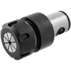 Iscar - 1mm to 16mm Capacity, 42mm Projection, Modular Connection, ER25 Collet Chuck - Through-Spindle - Exact Industrial Supply