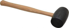 Garland - 1-3/16 Lb Head Rubber Mallet - 15-3/4" OAL, 13-1/2" Long Wood Handle - All Tool & Supply