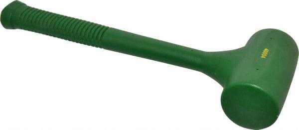 Garland - 48 oz Head 2-3/8" Face Diam Polyurethane Dead Blow Hammer - 14-1/2" OAL, Polyurethane Handle - All Tool & Supply