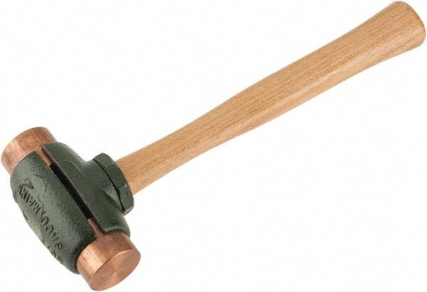 Garland - 3-1/2 Lb Head 1-1/2" Face Copper Split Head Hammer - Wood Handle - All Tool & Supply