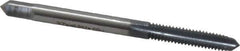 OSG - #8-32 UNC 2B 3 Flute elektraLUBE Finish High Speed Steel Straight Flute Standard Hand Tap - Plug, Right Hand Thread, 2-1/8" OAL, 3/4" Thread Length, H3 Limit - All Tool & Supply