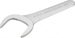 Proto - 2-9/16" Standard Service Open End Wrench - 8-1/2" OAL, Single End, Satin Finish, 30° Head Angle - All Tool & Supply