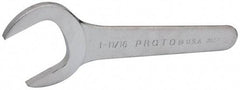 Proto - 1-11/16" Standard Service Open End Wrench - 7-5/8" OAL, Single End, Satin Finish, 30° Head Angle - All Tool & Supply