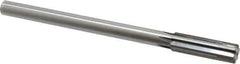 Made in USA - 0.675" Carbide-Tipped 6 Flute Chucking Reamer - Straight Flute, 9/16" Straight Shank, 2-1/4" Flute Length, 9" OAL - All Tool & Supply