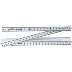 Wiha - Folding Rules Overall Length (Feet): 6.56 Graduation (Inch): 3/32 - All Tool & Supply