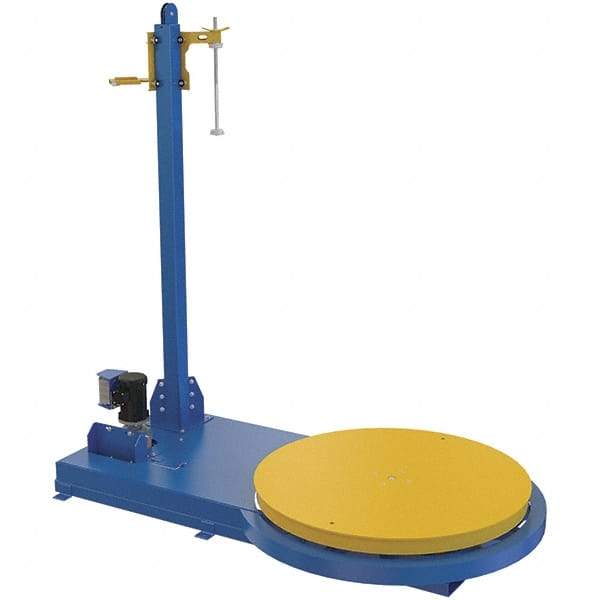 Vestil - 54 Inch Diameter, 8 to 12 Pallets per Hour, Semi Automatic, Medium Duty Stretch and Pallet Wrap Machine - 5,000 Lbs. Capacity, 3 to 12 RPM, 11 Inch High, 10 and 20 Inch Film Height - All Tool & Supply