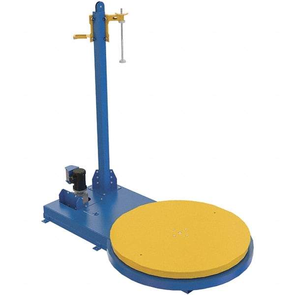 Vestil - 60 Inch Diameter, 8 to 12 Pallets per Hour, Semi Automatic, Medium Duty Stretch and Pallet Wrap Machine - 5,000 Lbs. Capacity, 3 to 12 RPM, 11 Inch High, 10 and 20 Inch Film Height - All Tool & Supply