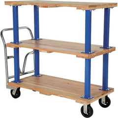 Vestil - 1,600 Lb Capacity Hardwood Platform Truck - Hardwood Deck, 24" OAW - All Tool & Supply