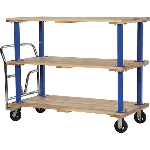 Vestil - 1,600 Lb Capacity Hardwood Platform Truck - Hardwood Deck, 30" OAW - All Tool & Supply