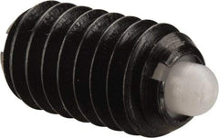 Gibraltar - 5/16-18, 9/16" Thread Length, 1/12" Plunger Projection, Steel Threaded Spring Plunger - 0.135" Max Plunger Diam, 0.562" Plunger Length, 1.25 Lb Init End Force, 4 Lb Final End Force - All Tool & Supply