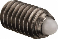 Gibraltar - 3/8-16, 5/8" Thread Length, 0.11" Plunger Projection, Stainless Steel Threaded Spring Plunger - 0.186" Max Plunger Diam, 0.625" Plunger Length, 1.5 Lb Init End Force, 5 Lb Final End Force - All Tool & Supply