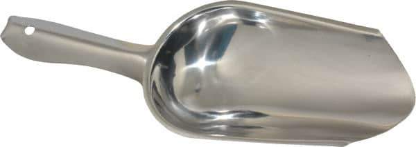 VOLLRATH - 5 oz Silver Stainless Steel Round Bottom Scoop - 5" Wide x 5-1/2" Deep Bowl, 4" Handle Length, 9-1/2" OAL - All Tool & Supply