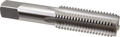 OSG - 1-8 UNC 4 Flute Bright Finish High Speed Steel Straight Flute Standard Hand Tap - Bottoming, Right Hand Thread, 5-1/8" OAL, 2-1/2" Thread Length, H1 Limit, Oversize - Exact Industrial Supply