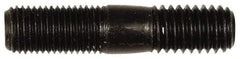 Dorman - 7/16-20 Long Thread, 7/16-14 Short Thread, 2" OAL Unequal Double Threaded Stud - Steel, Black Oxide Finish, 7/8" Long Thread Length, 3/4" Short Thread Length - All Tool & Supply