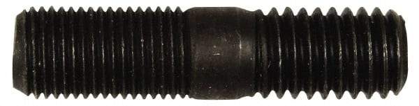 Dorman - 1/2-20 Long Thread, 1/2-13 Short Thread, 2" OAL Unequal Double Threaded Stud - Steel, Black Oxide Finish, 15/16" Long Thread Length, 5/8" Short Thread Length - All Tool & Supply