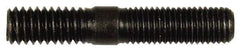 Dorman - 5/16-24 Long Thread, 5/16-18 Short Thread, 1-3/4" OAL Unequal Double Threaded Stud - Steel, Black Oxide Finish, 7/8" Long Thread Length, 9/16" Short Thread Length - All Tool & Supply