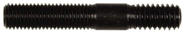 Dorman - 5/16-24 Long Thread, 5/16-18 Short Thread, 2" OAL Unequal Double Threaded Stud - Steel, Black Oxide Finish, 1" Long Thread Length, 9/16" Short Thread Length - All Tool & Supply