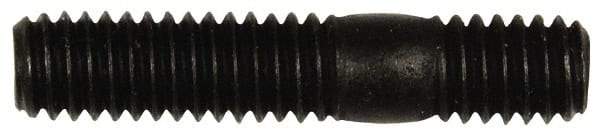 Dorman - 5/16-18 1-1/2" OAL Unequal Double Threaded Stud - Steel, Black Oxide Finish, 7/8" Long Thread Length, 7/16" Short Thread Length - All Tool & Supply