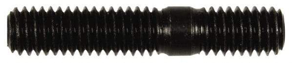 Dorman - 3/8-16 2" OAL Unequal Double Threaded Stud - Steel, Black Oxide Finish, 1-1/8" Long Thread Length, 5/8" Short Thread Length - All Tool & Supply