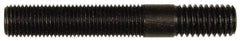 Dorman - 7/16-20 Long Thread, 7/16-14 Short Thread, 3" OAL Unequal Double Threaded Stud - Steel, Black Oxide Finish, 1-13/16" Long Thread Length, 3/4" Short Thread Length - All Tool & Supply