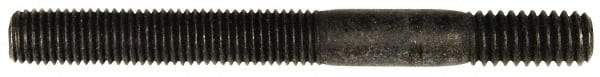 Dorman - 5/16-24 Long Thread, 5/16-18 Short Thread, 3" OAL Unequal Double Threaded Stud - Steel, Black Oxide Finish, 1-5/8" Long Thread Length, 5/8" Short Thread Length - All Tool & Supply