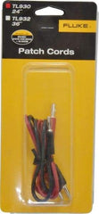 Fluke - Black/Red Electrical Test Equipment Patch Cord Set - Use with Test Equipment - All Tool & Supply