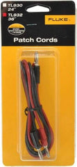 Fluke - Black/Red Electrical Test Equipment Patch Cord Set - Use with Test Equipment - All Tool & Supply