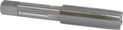 OSG - 5/8-18 UNF 3B 4 Flute Bright Finish High Speed Steel Straight Flute Standard Hand Tap - Taper, Right Hand Thread, 3-13/16" OAL, 1-13/16" Thread Length, H3 Limit, Oversize - All Tool & Supply