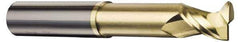 Accupro - 1/2", 2 Flute, Single End, Solid Carbide, 0.02" Corner Radius End Mill - 3" OAL, 45° Helix, Right Hand Flute, 5/8" LOC, Right Hand Cut, 1-1/8" Extended Reach - All Tool & Supply