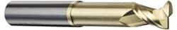 Accupro - 1/2", 2 Flute, Single End, Solid Carbide, 0.03" Corner Radius End Mill - 3" OAL, 45° Helix, Right Hand Flute, 5/8" LOC, Right Hand Cut, 1-3/8" Extended Reach - All Tool & Supply