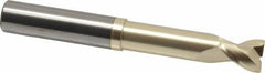 Accupro - 1/2", 2 Flute, Single End, Solid Carbide, 0.02" Corner Radius End Mill - 4" OAL, 45° Helix, Right Hand Flute, 5/8" LOC, Right Hand Cut, 2-1/8" Extended Reach - All Tool & Supply